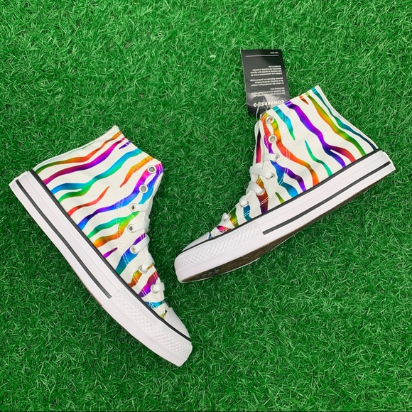 Converse All Star Chuck Taylor Rainbow Ctas Hi - Picture 3 of 5